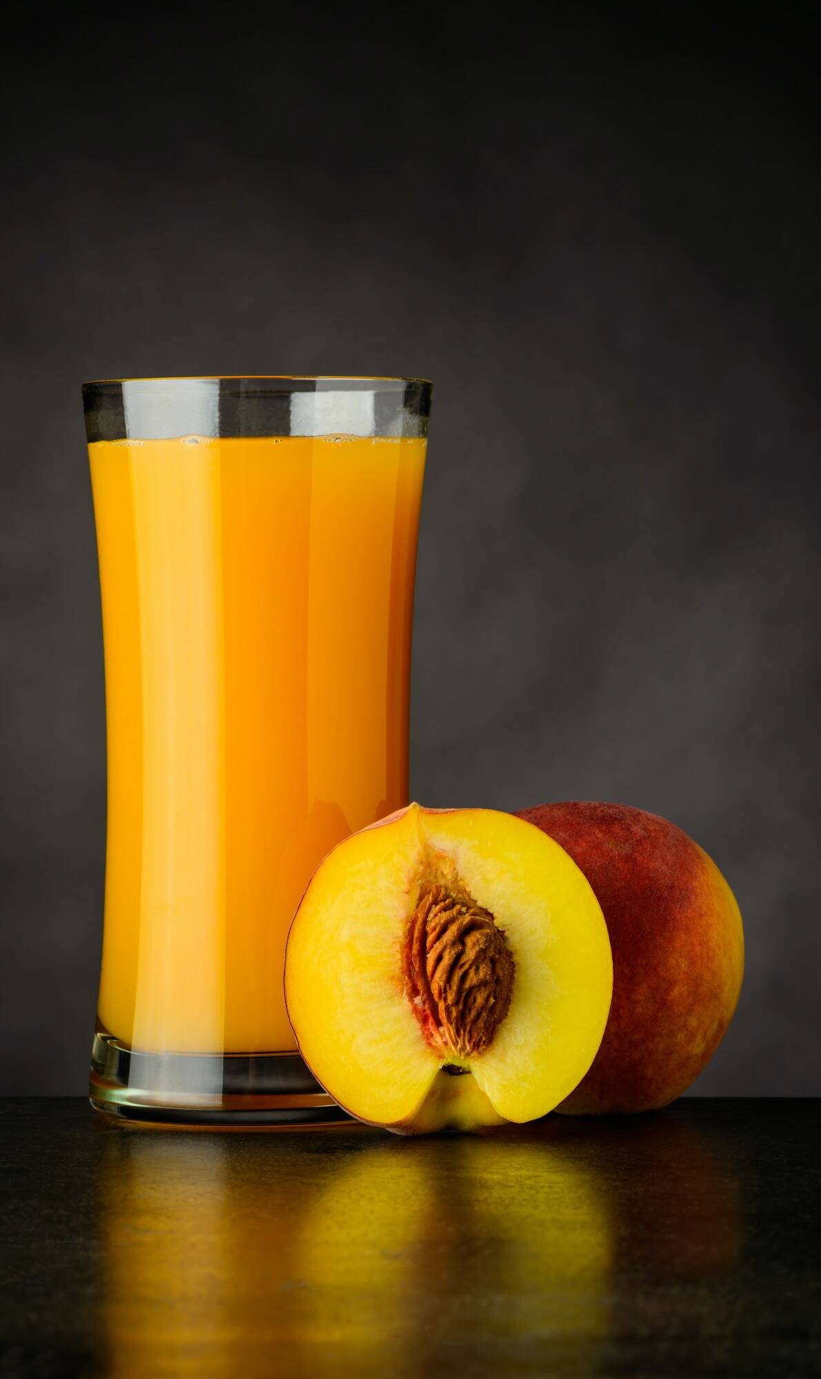 Natural and Fresh Peach Juice